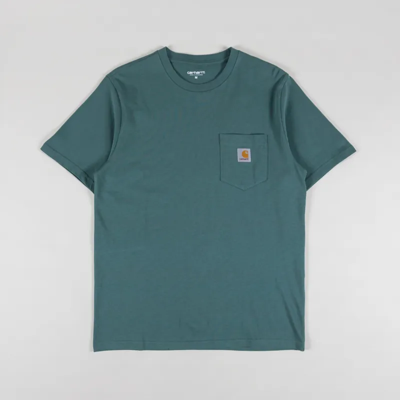 Carhartt WIP Pocket T Shirt Silver Pine