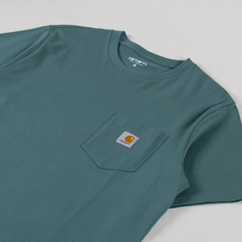 Carhartt WIP Pocket T Shirt Silver Pine-1