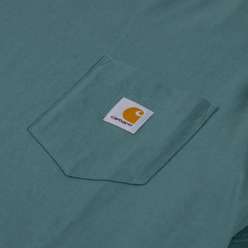 Carhartt WIP Pocket T Shirt Silver Pine-2