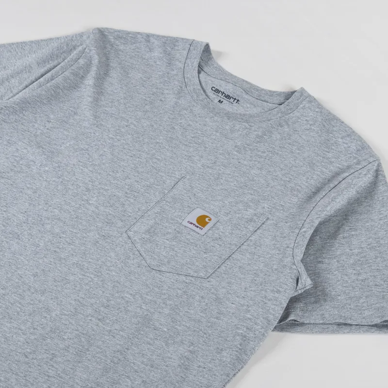 Carhartt WIP Pocket T Shirt Grey Heather-1