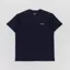 Carhartt WIP Script Embroidery T Shirt Dark Navy White