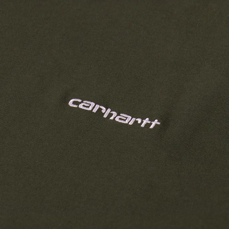Carhartt WIP Script Embroidery T Shirt Turtle Air Pink-2