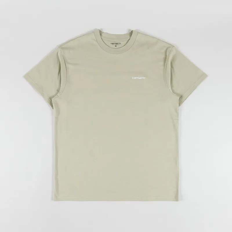 Carhartt WIP Script Embroidery T Shirt Barchan White