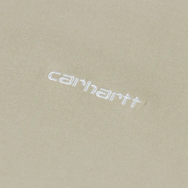 Carhartt WIP Script Embroidery T Shirt Barchan White-3