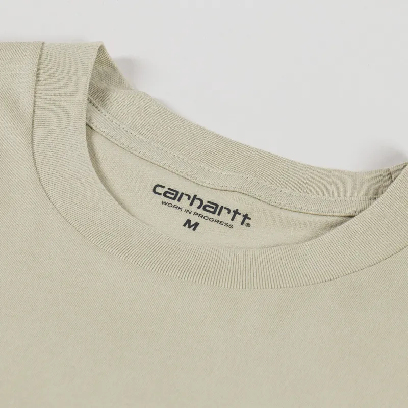 Carhartt WIP Script Embroidery T Shirt Barchan White-2
