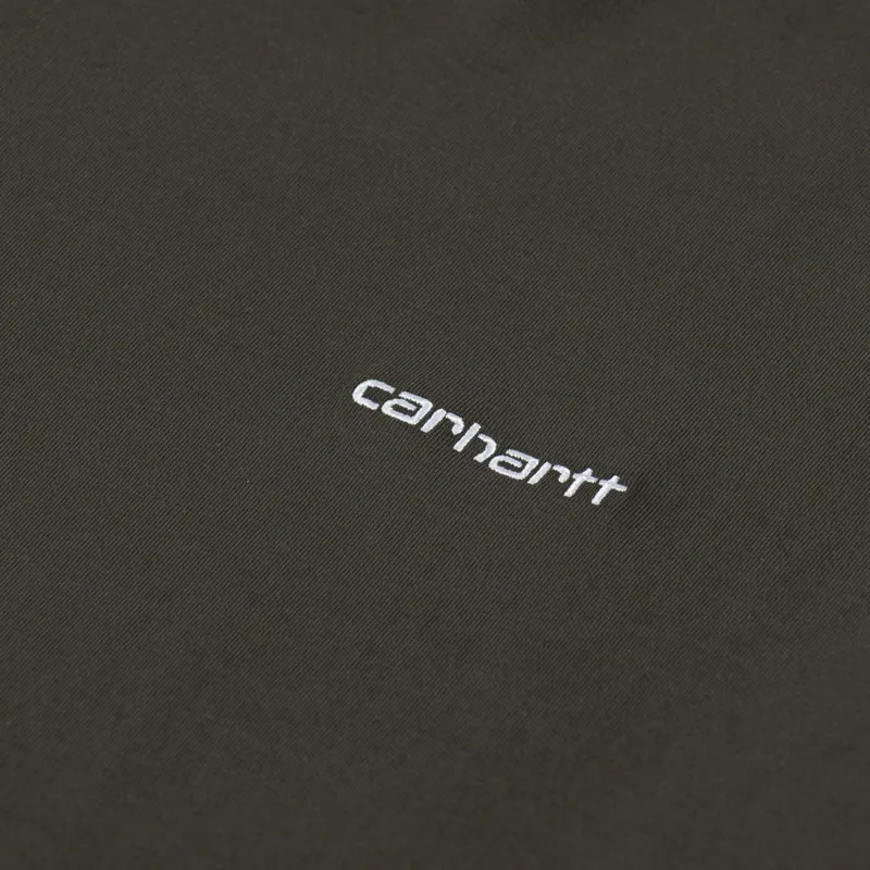 Carhartt WIP Script Embroidery T Shirt Cypress White-2