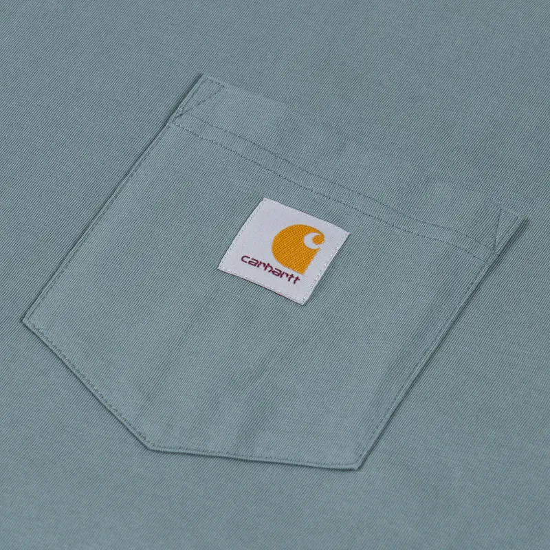 Carhartt WIP Long Sleeve Pocket T Shirt Velvet Green-4