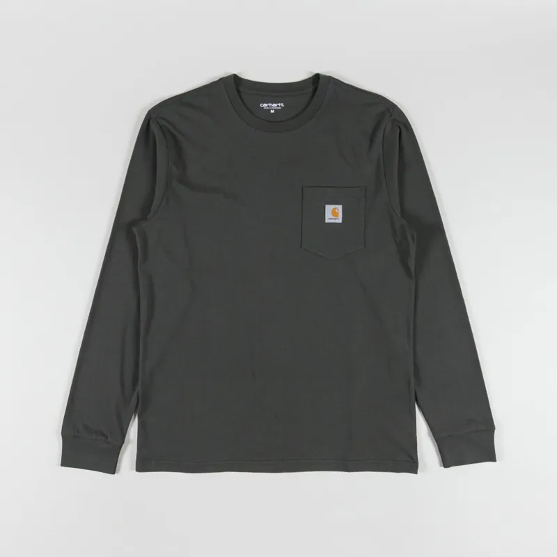 Carhartt WIP Long Sleeve Pocket T Shirt Oxide Green