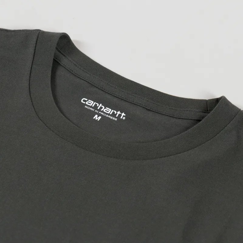 Carhartt WIP Long Sleeve Pocket T Shirt Oxide Green-2