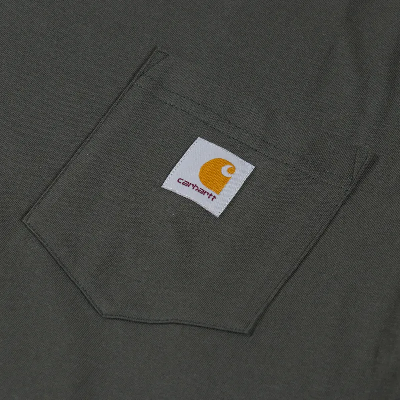 Carhartt WIP Long Sleeve Pocket T Shirt Oxide Green-3