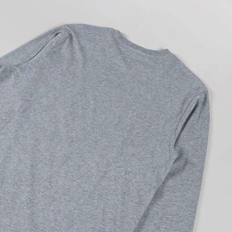 Carhartt WIP Long Sleeve Pocket T Shirt Grey Heather-3