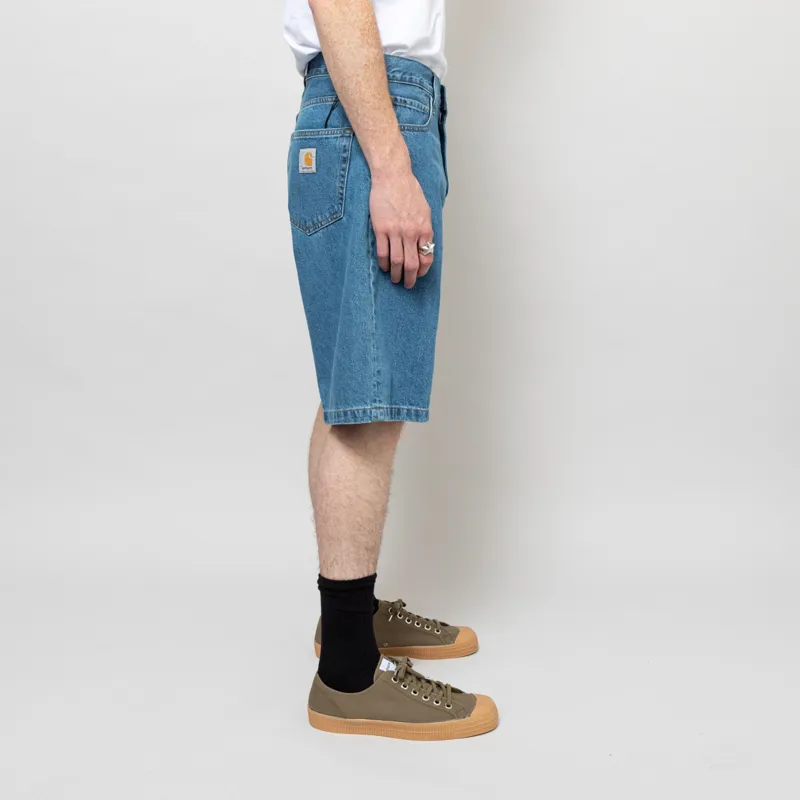 Carhartt WIP Landon Short Blue Heavy Stone Washed-4