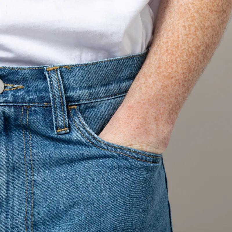 Carhartt WIP Landon Short Blue Heavy Stone Washed-6