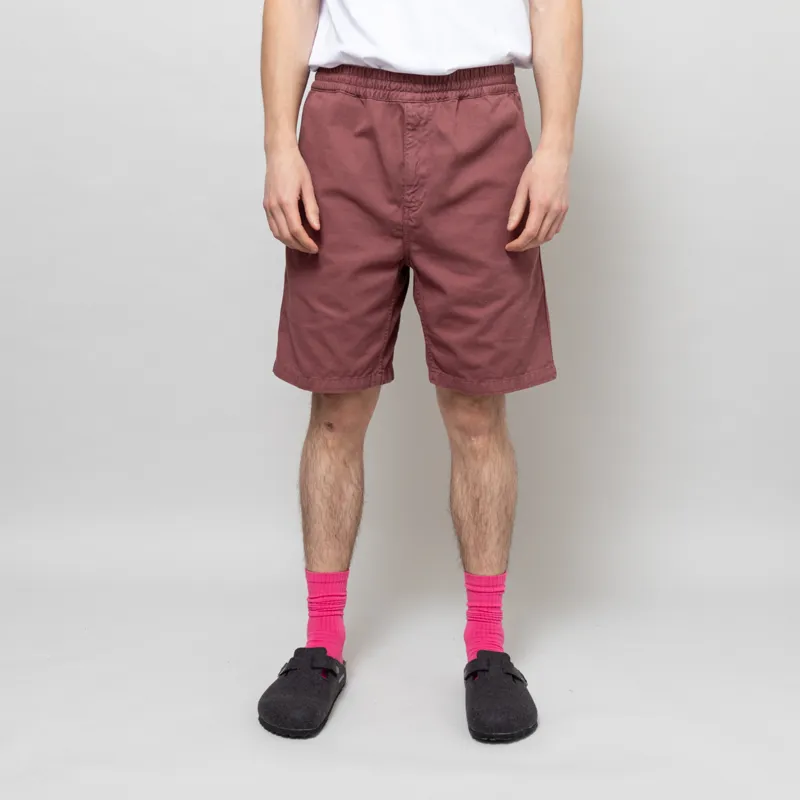 Carhartt WIP Flint Shorts Dusky Pink Garment Dyed