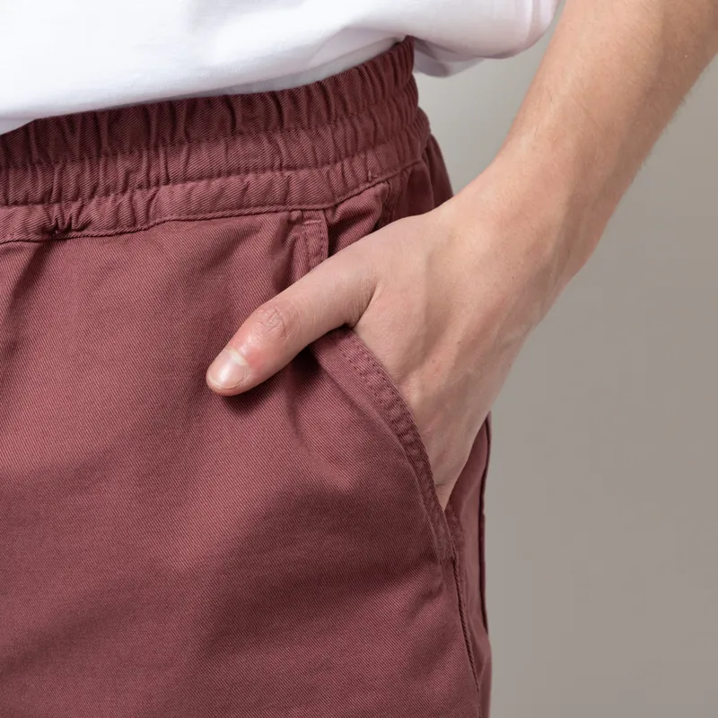 Carhartt WIP Flint Shorts Dusky Pink Garment Dyed-6