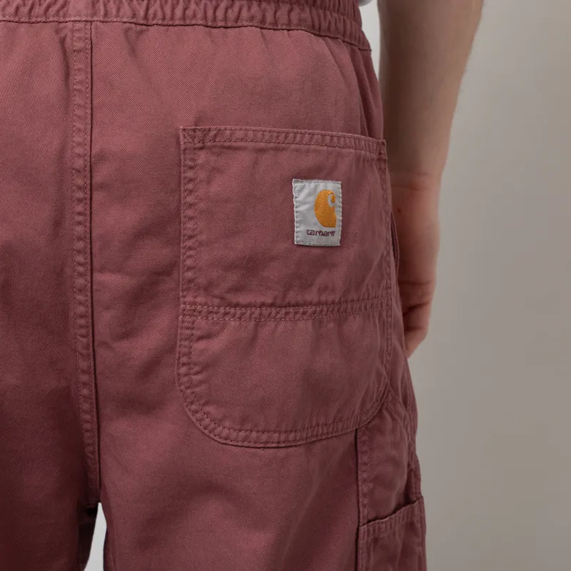 Carhartt WIP Flint Shorts Dusky Pink Garment Dyed-8