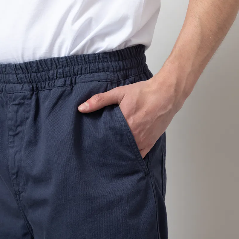 Carhartt WIP Flint Shorts Dusky Blue Garment Dyed-5