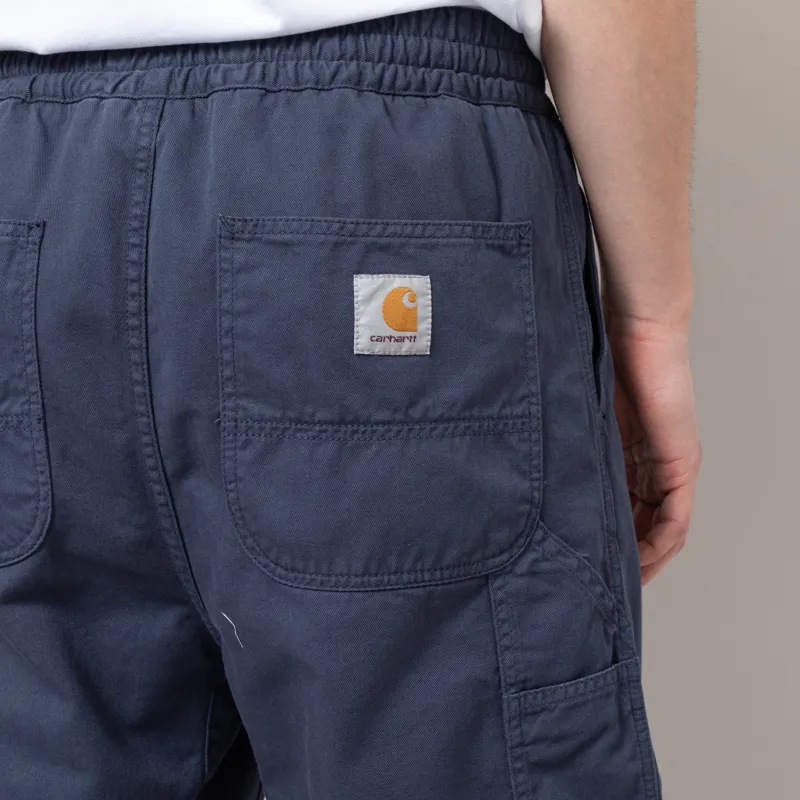 Carhartt WIP Flint Shorts Dusky Blue Garment Dyed-7