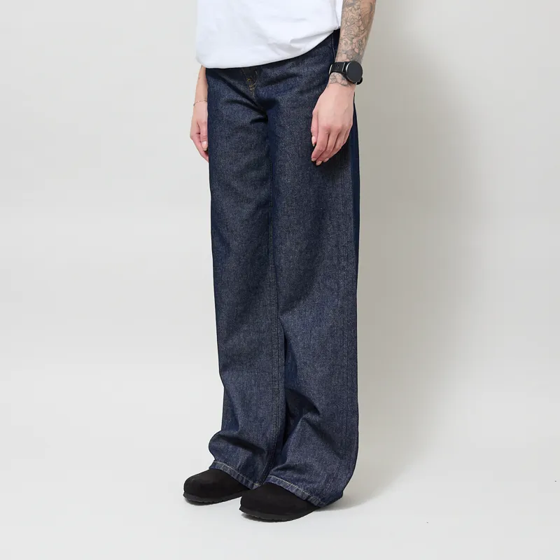 Carhartt WIP Womens Jane Pant Blue Rinsed-1