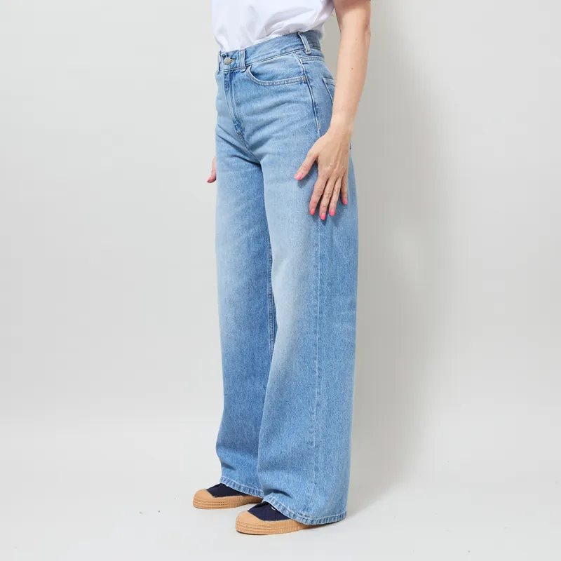 Carhartt WIP Womens Jane Pant Blue Heavy True Stone-1