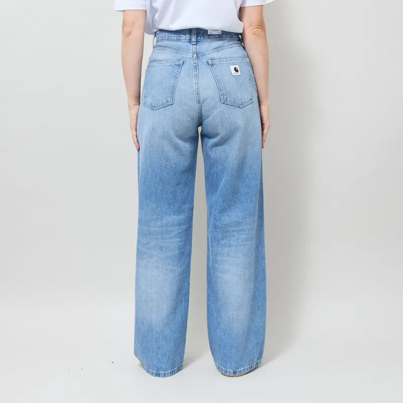 Carhartt WIP Womens Jane Pant Blue Heavy True Stone-2