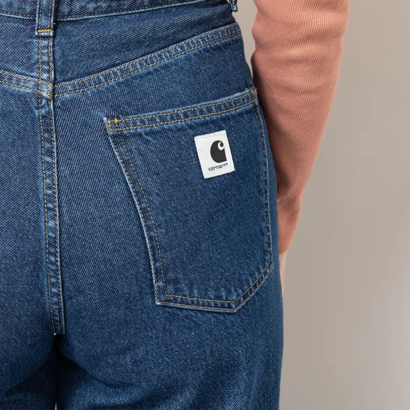 Carhartt WIP Womens Jane Pant Blue Stone Washed-6