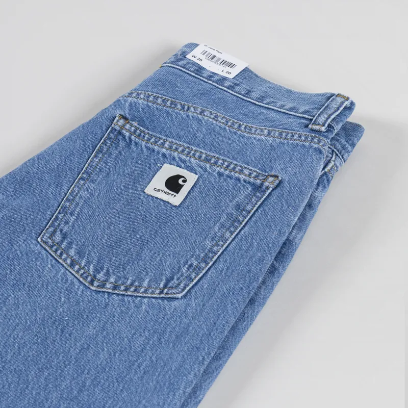 Carhartt WIP Womens Jane Pant Blue Heavy Stonewashed-9