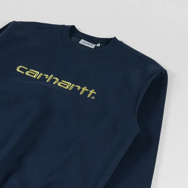 Carhartt WIP Sweat Deep Night Gentle Green-2