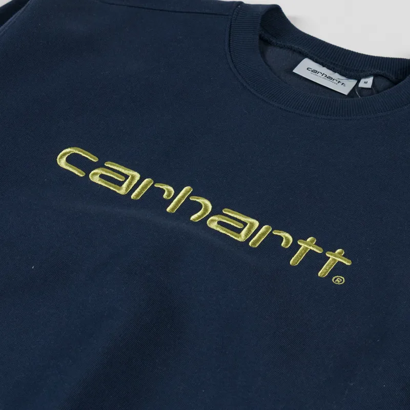 Carhartt WIP Sweat Deep Night Gentle Green-4