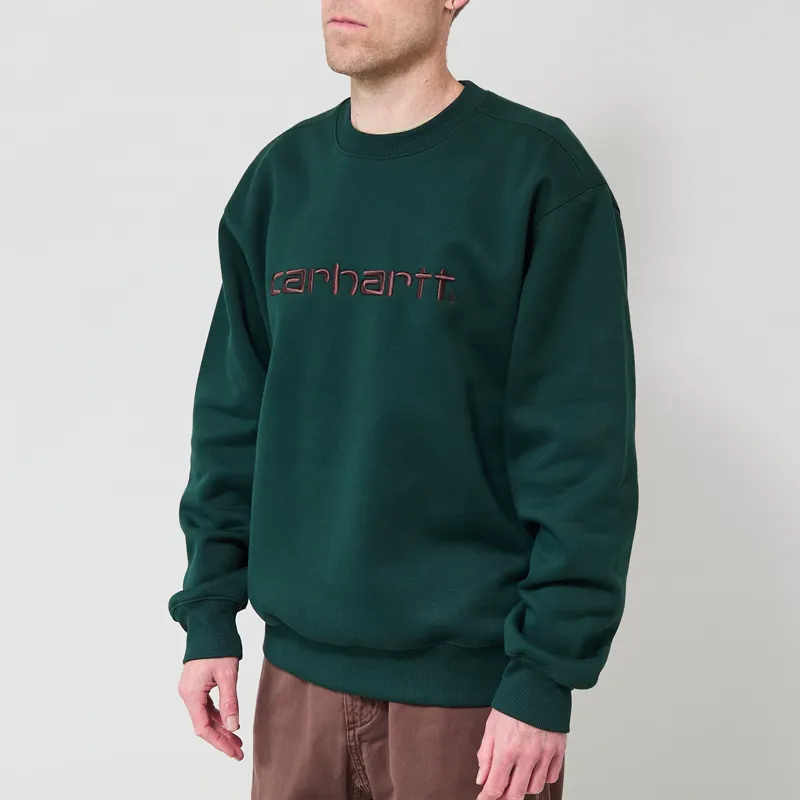 Carhartt WIP Sweat Dark Scarab Palisander-1