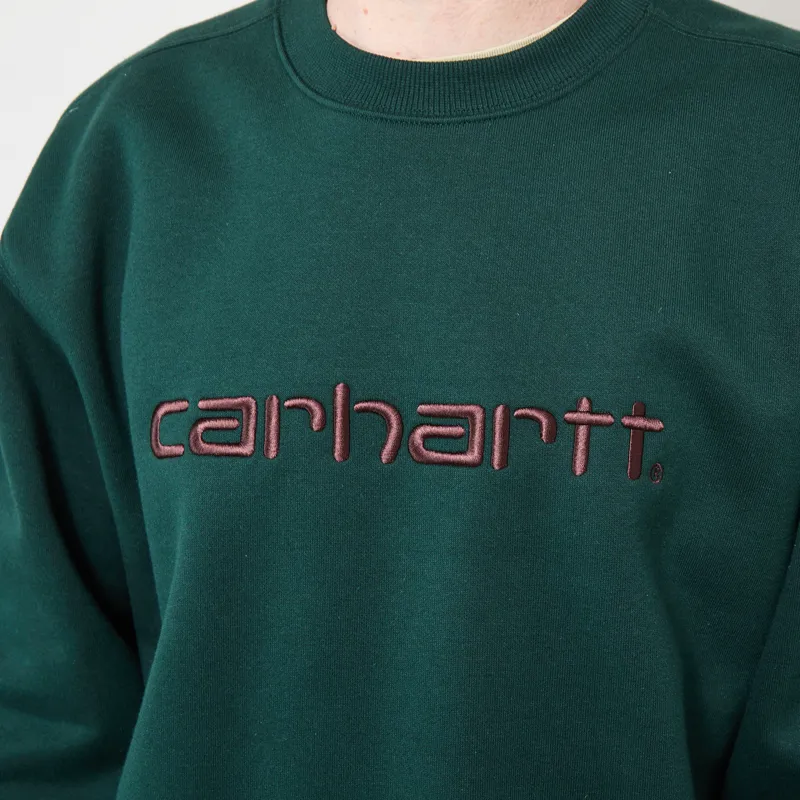 Carhartt WIP Sweat Dark Scarab Palisander-3