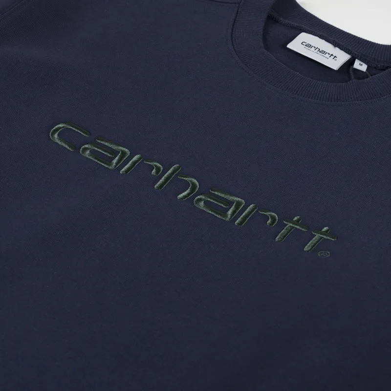 Carhartt WIP Sweat Dark Navy Dark Scarab-4