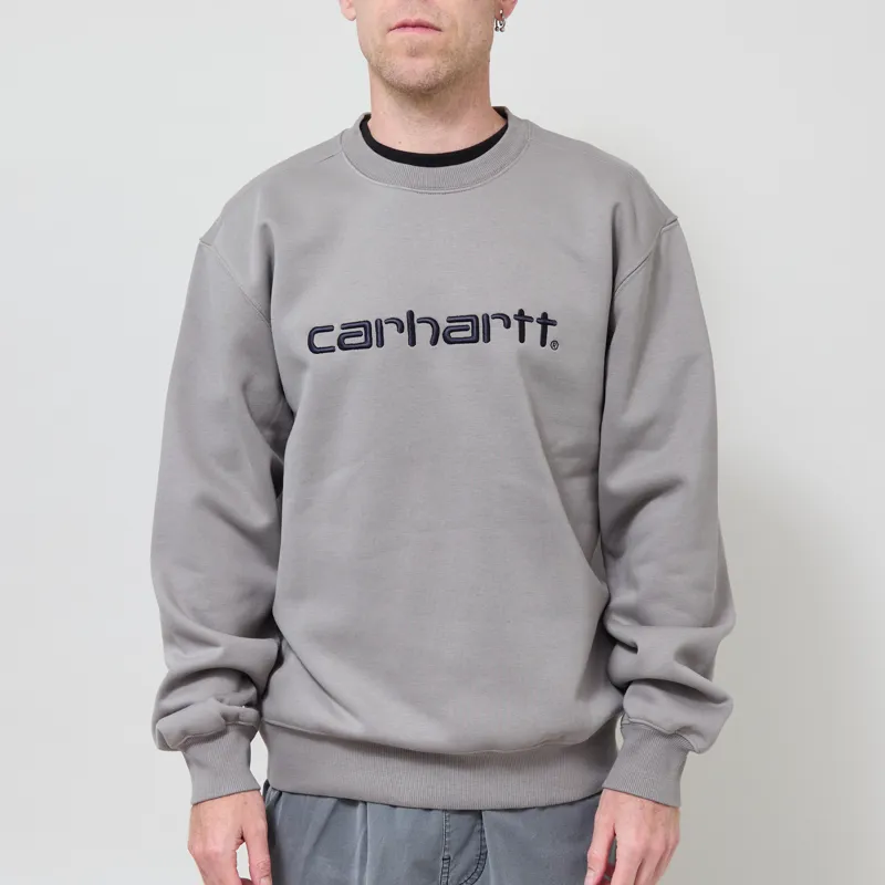 Carhartt WIP Sweat Shady Grey Dark Navy