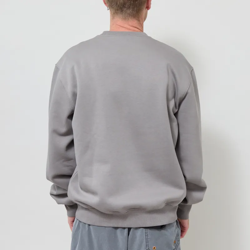 Carhartt WIP Sweat Shady Grey Dark Navy-2