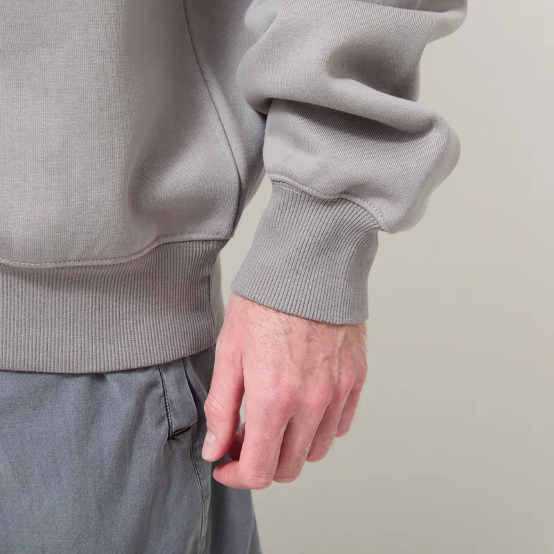 Carhartt WIP Sweat Shady Grey Dark Navy-6