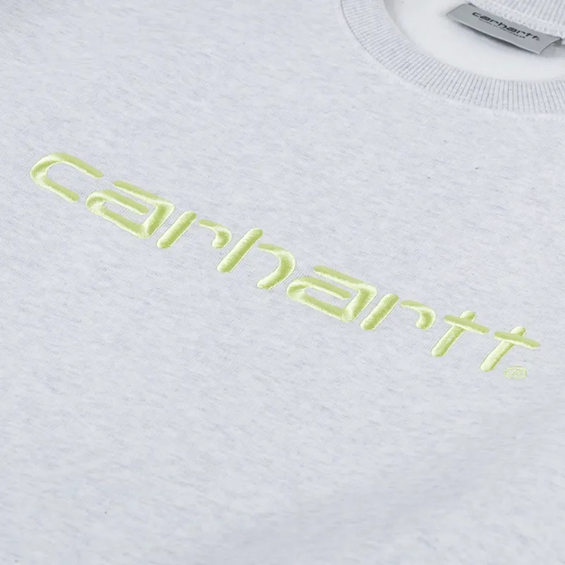 Carhartt WIP Sweat Ash Heather Air Green-4