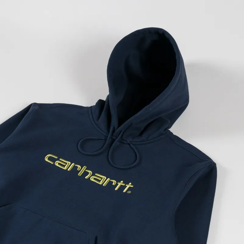 Carhartt WIP Hooded Sweat Deep Night Gentle Green-2