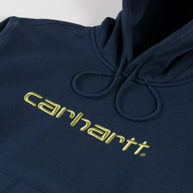 Carhartt WIP Hooded Sweat Deep Night Gentle Green-4