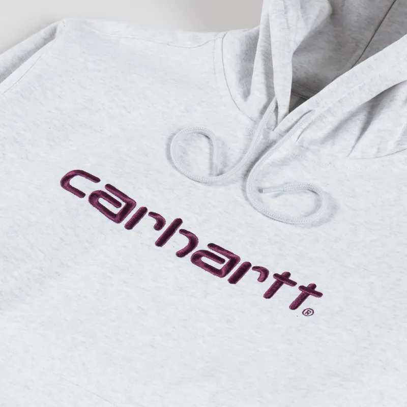 Carhartt WIP Hooded Sweat Ash Heather Cozy Purple-4