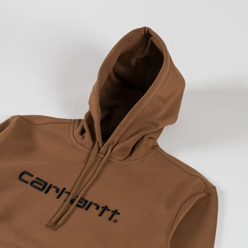 Carhartt WIP Hooded Sweat WIP H Brown Black-2