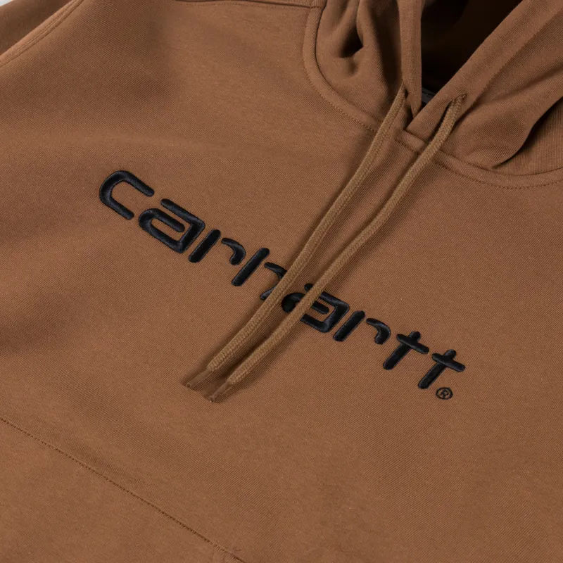 Carhartt WIP Hooded Sweat WIP H Brown Black-4