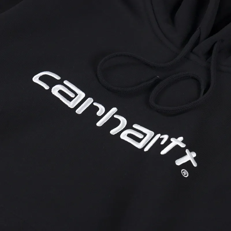 Carhartt WIP Hooded Sweat Black White-4