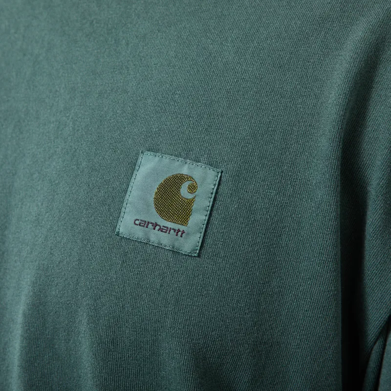 Carhartt WIP Long Sleeve Vista T Shirt Dark Scarab Garment Dyed-4
