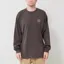 Carhartt WIP Long Sleeve Vista T Shirt Tobacco Garment Dyed