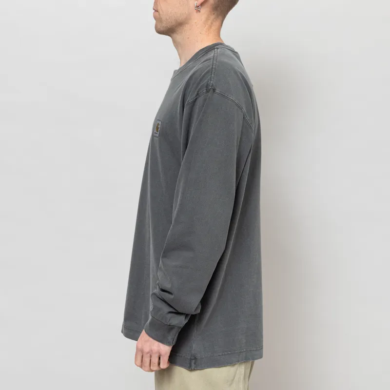 Carhartt WIP Long Sleeve Vista T Shirt Black-2