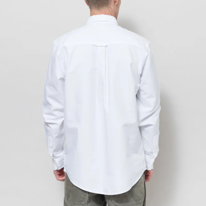 Carhartt WIP Long Sleeve C Logo Shirt White-2