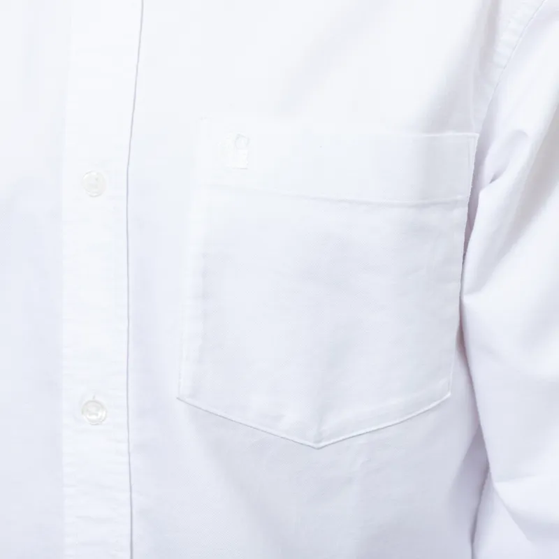 Carhartt WIP Long Sleeve C Logo Shirt White-5
