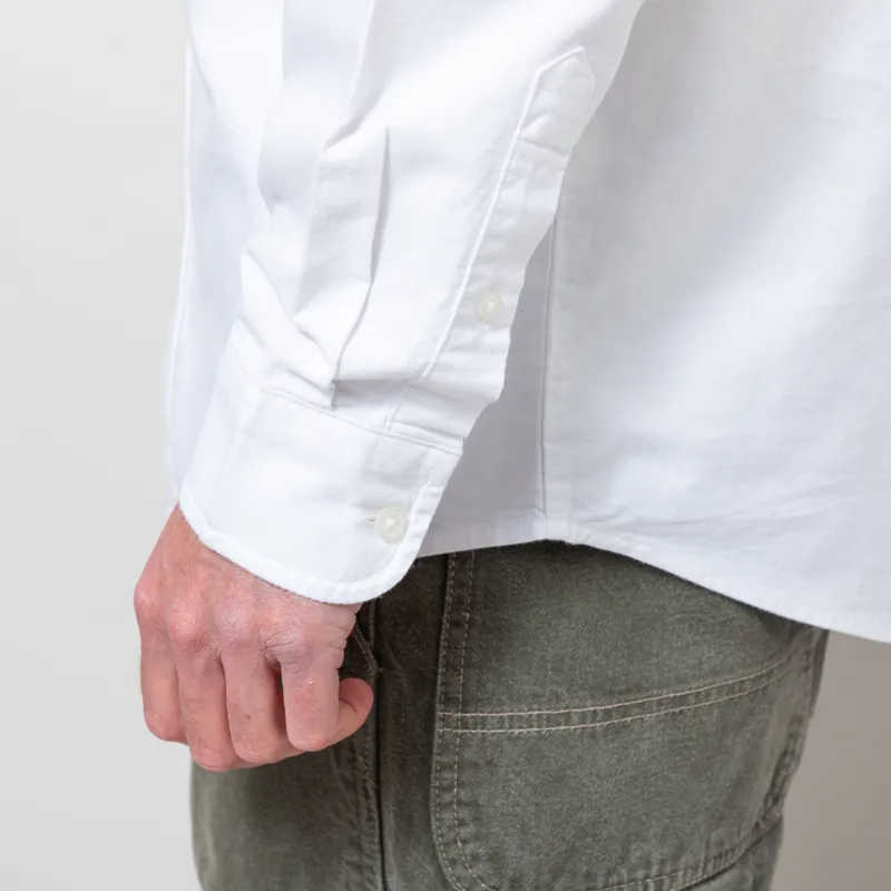 Carhartt WIP Long Sleeve C Logo Shirt White-7