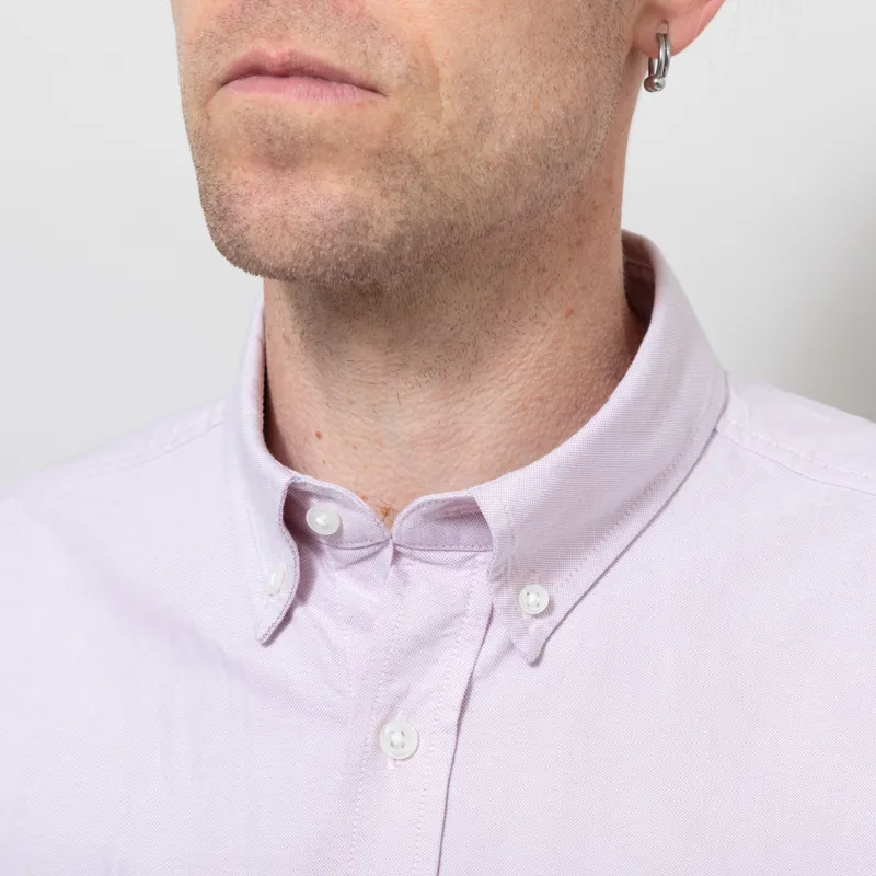 Carhartt WIP Long Sleeve C Logo Shirt Hortensia White-3