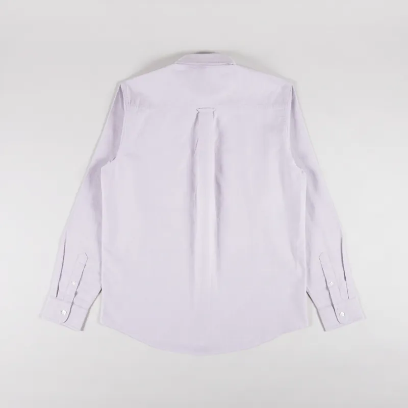 Carhartt WIP Long Sleeve C Logo Shirt Pink Fog White-1